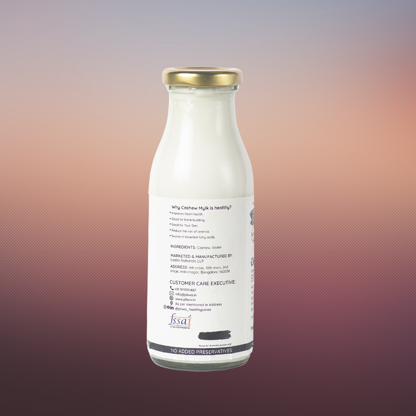 Creamy Cashew Vegan Milk | Dairy-Free & Nutrient-Rich – Perfect for Smoothies, Coffee & More