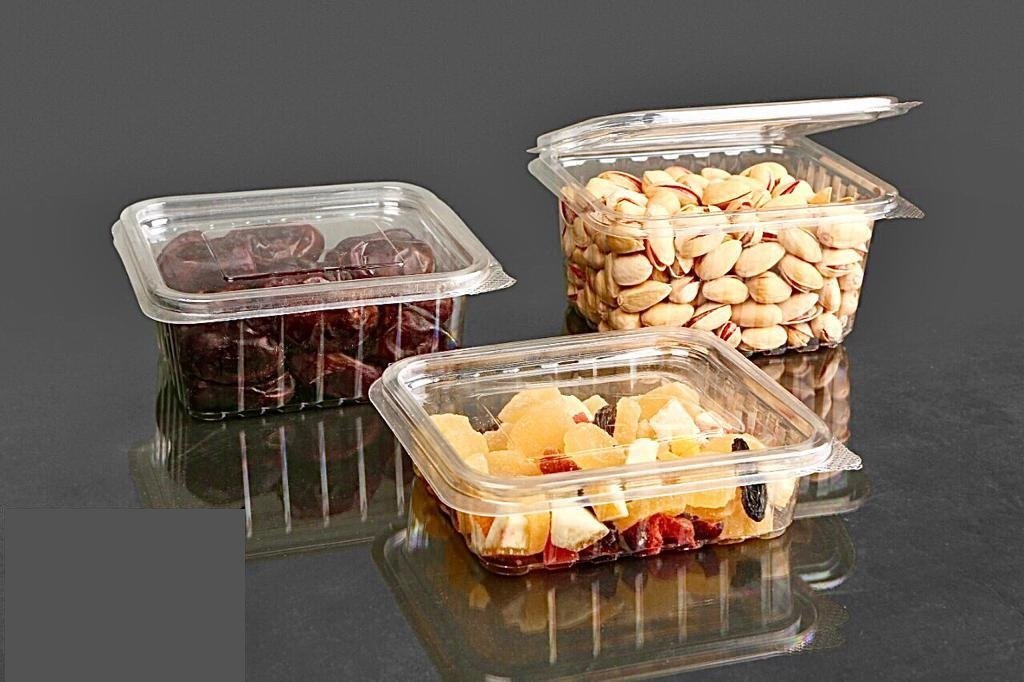 🍬 PET Hinged Boxes – Recyclable Food Packaging for Sweets & Snacks
