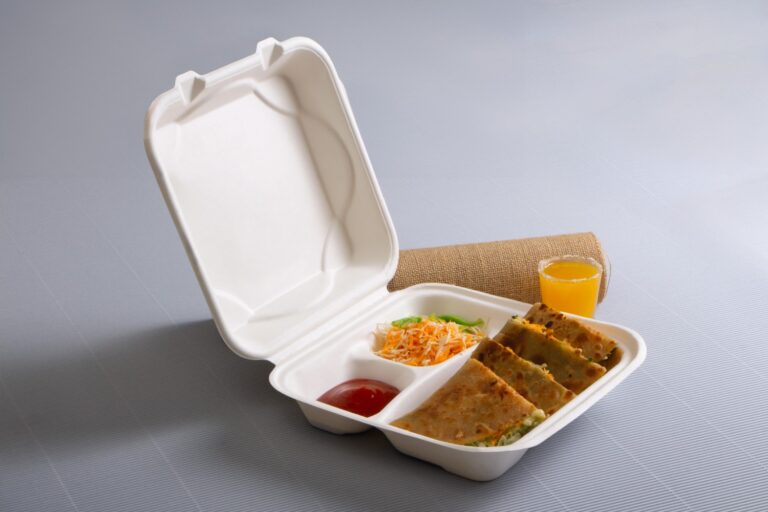 Bagasse Clamshell Box (Burger Box)