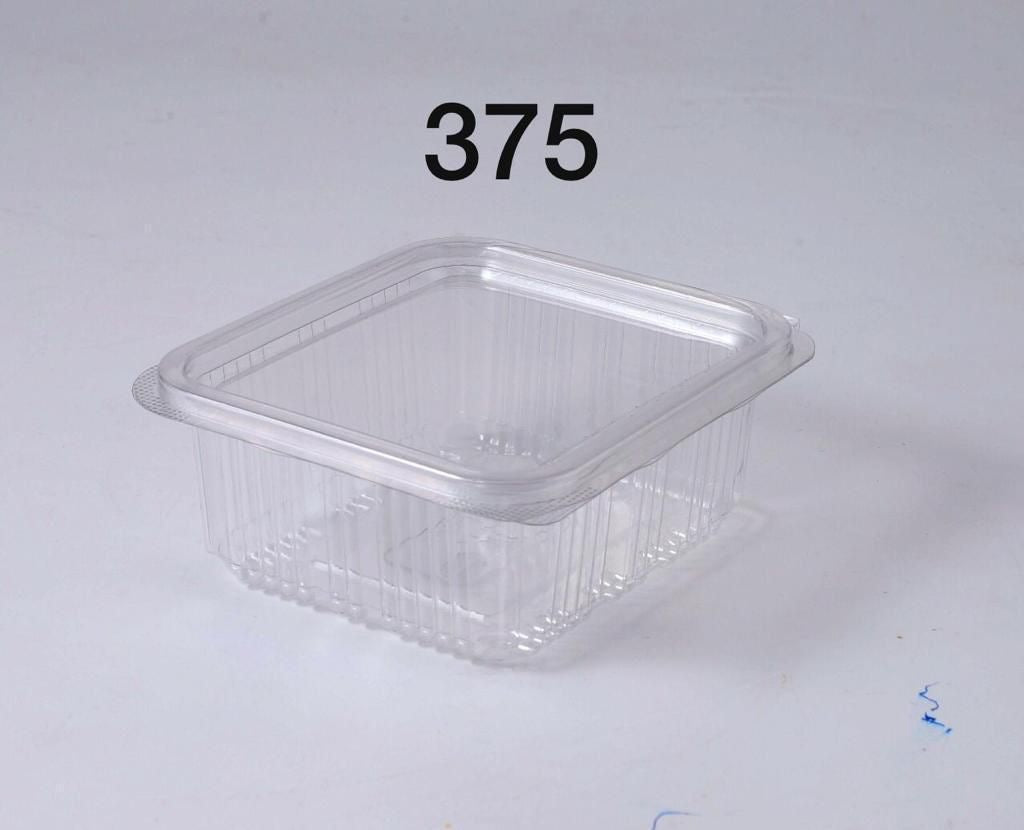 🍬 PET Hinged Box – 375 CC