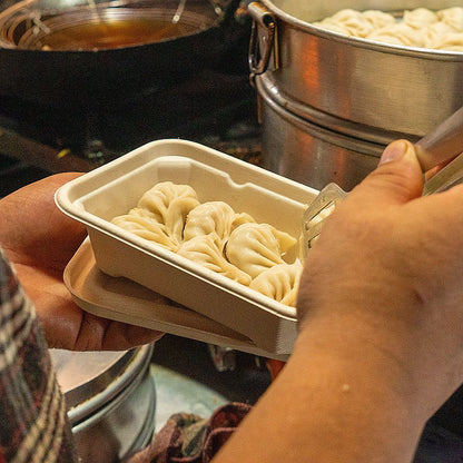 Bagasse Square Container with Anti-Leak Lid