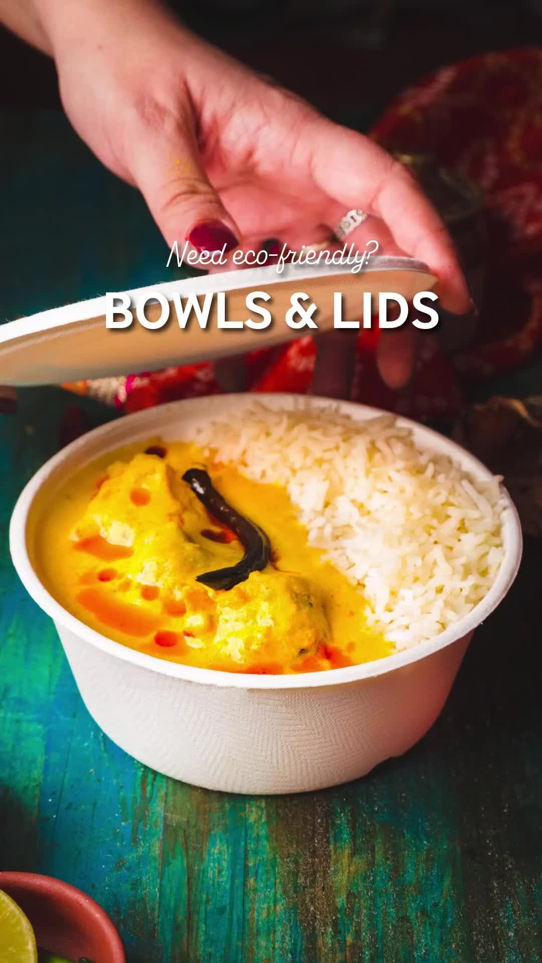 Bagasse Round Container with Anti-Leak Lid