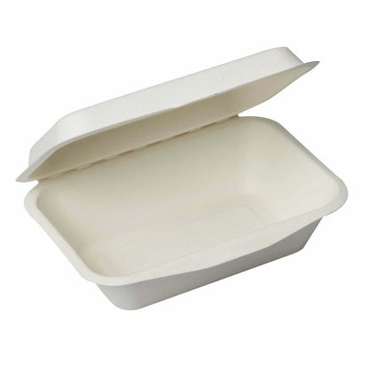 Bagasse Clamshell Box (Burger Box)