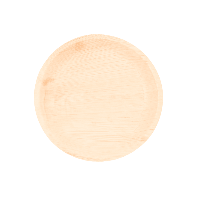 Areca Leaf Plates – 100% Natural, 100% Compostable (Round)