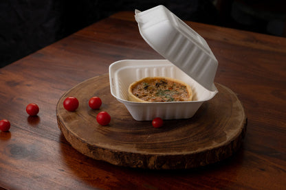 Bagasse Clamshell Box (Burger Box)