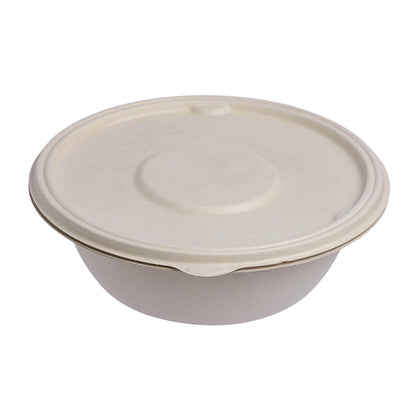Bagasse Round Container with Anti-Leak Lid