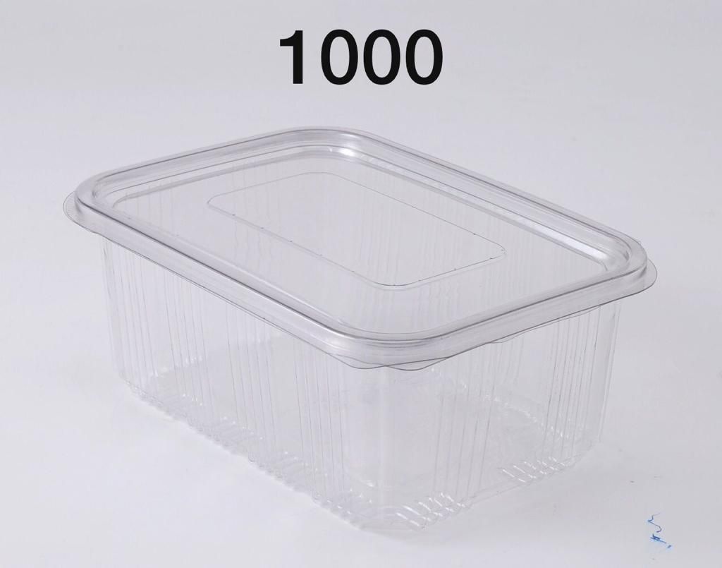 🍬 PET Hinged Box – 1000 CC